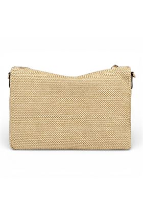 Pochette Gianni Chiarini in paglia intrecciata colore naturale. GIANNI CHIARINI | 12155-NATURALE CUOIO